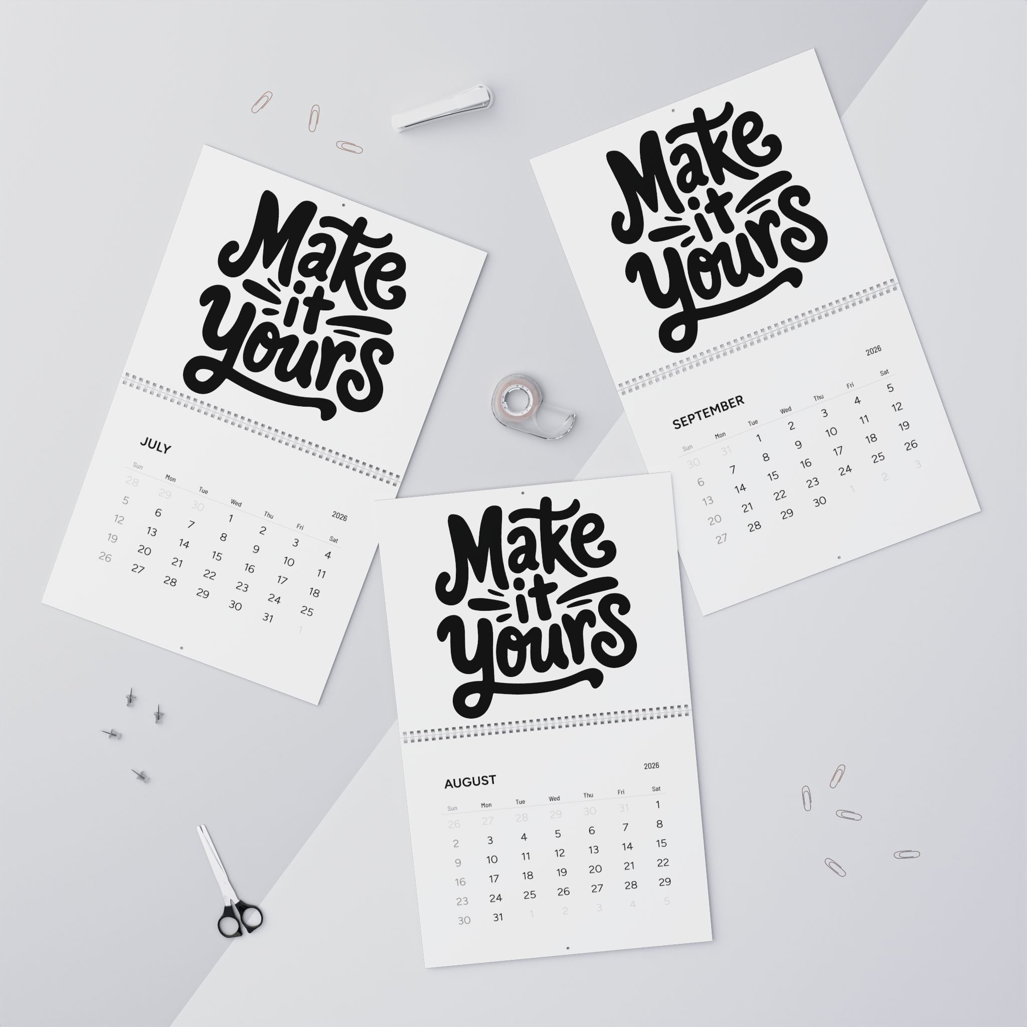 Customizable Calendar 2026